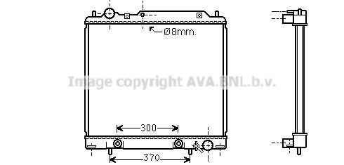 AVA QUALITY COOLING Радиатор, охлаждение двигателя MT2159